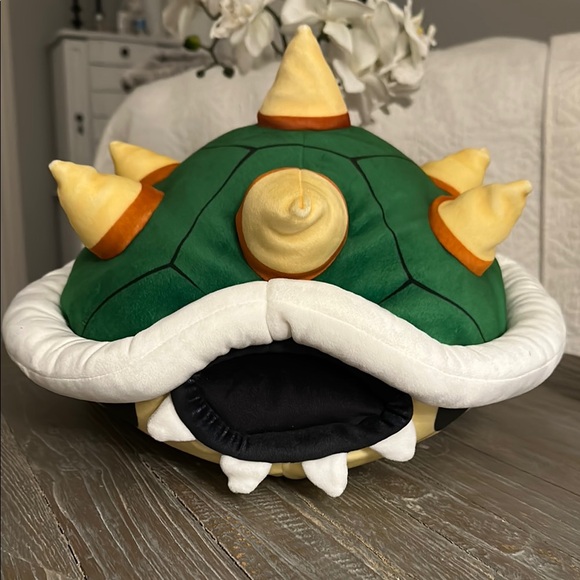 Nintendo Green and White Bowser Shell Stuffed Animal